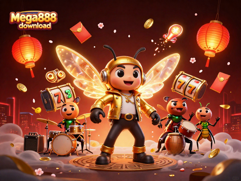 Muat turun mega888 dengan ciri-ciri menarik dan permainan slot yang menguja dalam satu ilustrasi 3D