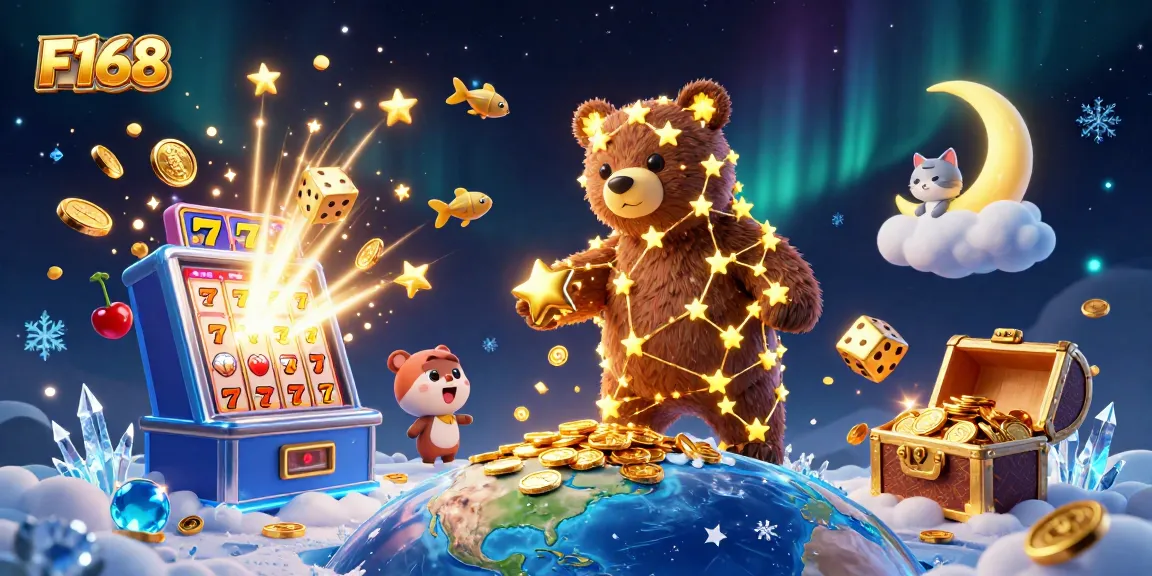 F168 engages players with an exciting 3D casino experience featuring a wealth of coins and dynamic game elements.